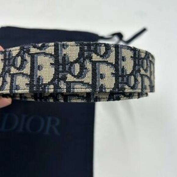 Men's Dior oblique jacquard reversible belt size 120 cm/46 inches made in Italy - Picture 9 of 13